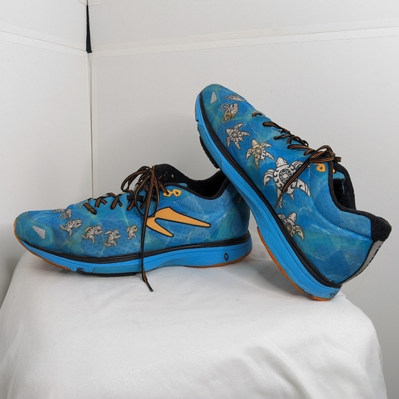 Newton Kona 2018 running shoes 11.5 turtles Hawaii turquoise blue orange - Picture 3 of 17